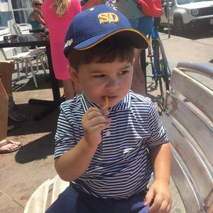 Toddler San Diego Navy and Yellow Baseball Hat
